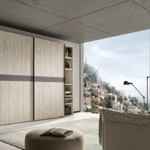 Armadio Power 11 Rovere Chiaro e Corda di Trentanove