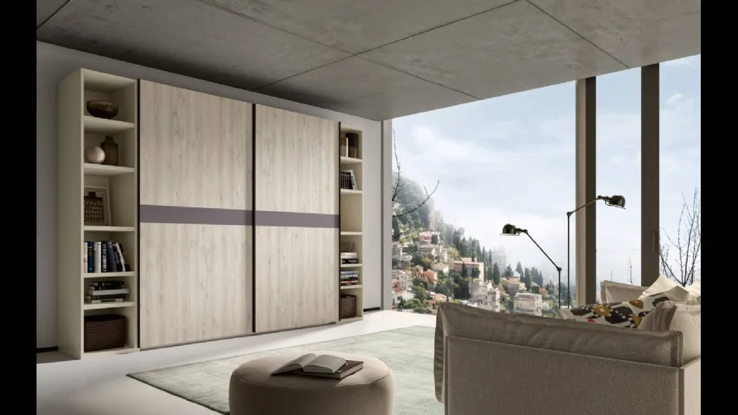 Armadio Power 11 Rovere Chiaro e Corda di Trentanove