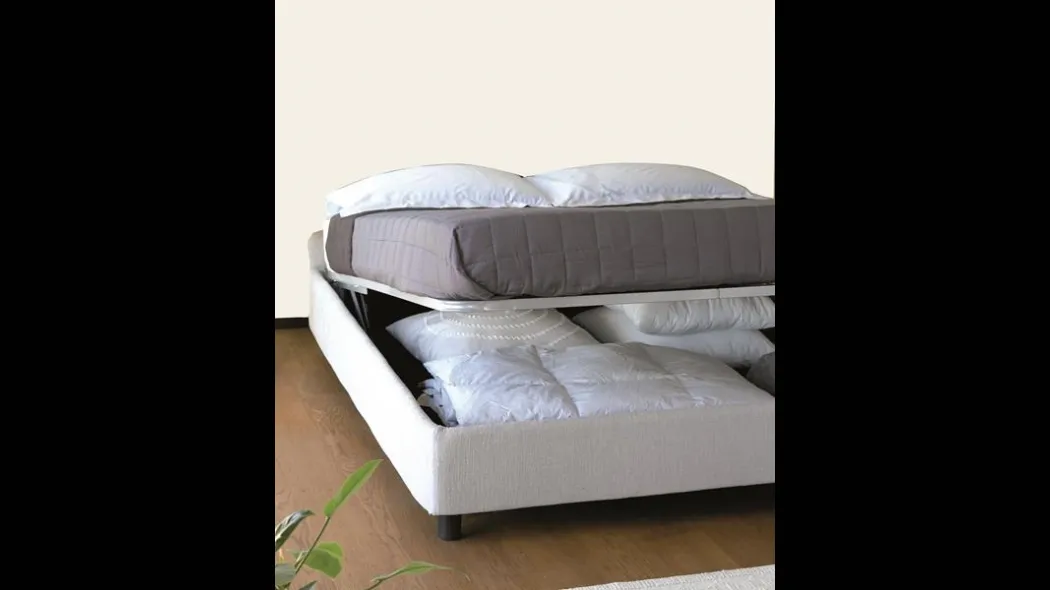 Letto in tessuto Sommier con contenitore di Hoppla