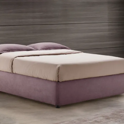 Letto in tessuto con contenitore Sommier di Rosini Night