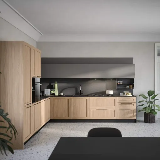 Cucina Moderna angolare Clio Composizione 01 di Prima Cucine