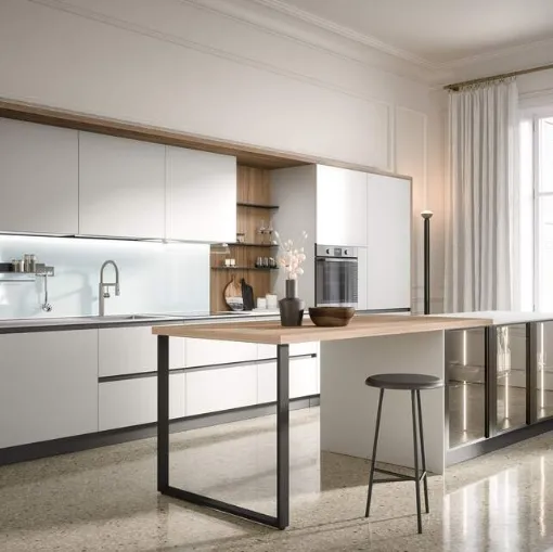 Cucina Moderna con isola Zoe Composizione 05 di Prima Cucine